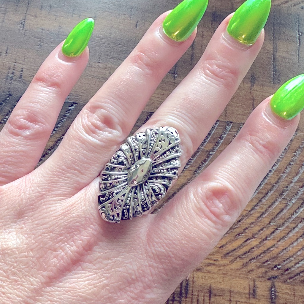 Sterling Silver Statement Ring  Lois Hill